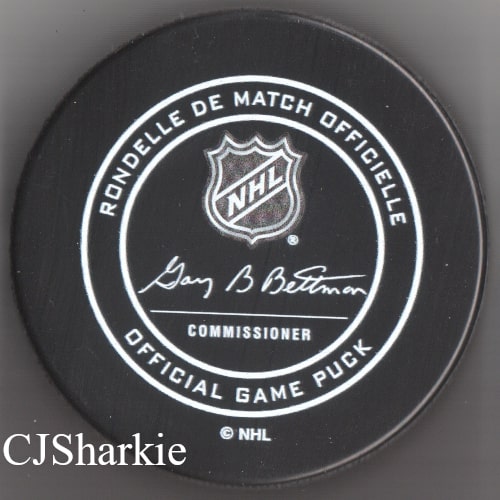 2019 All Star Official Game Puck back view