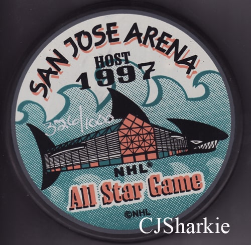 1997 All Star Souvenir Puck back view