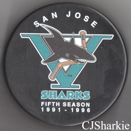Sharks 5th Anniversary Puck