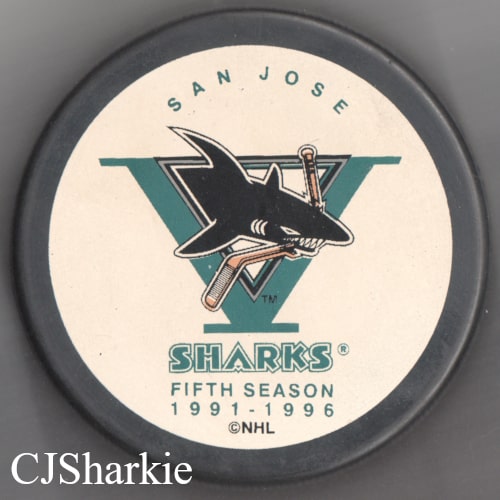 Sharks 5th Anniversary Puck