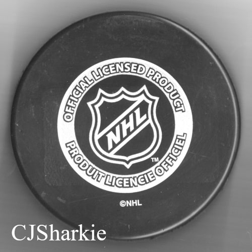 2008 Commemorative Playoff Puck back view
