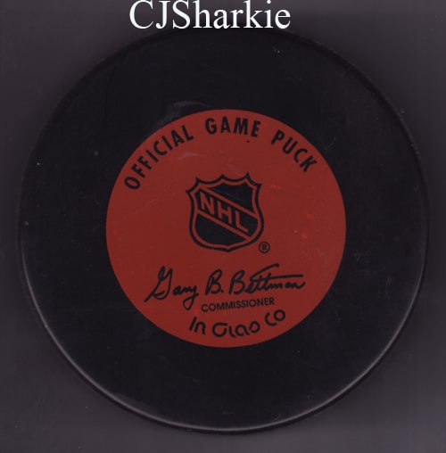 1995 All Star Official Game Puck back view