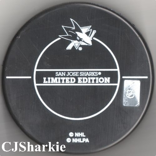 Mikkel Boedker 600 Games Played Puck back view