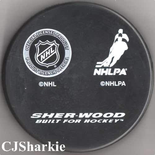 Joe Pavelski Puck back view