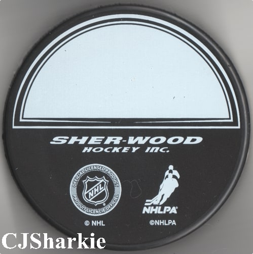 Dany Heatley Puck back view