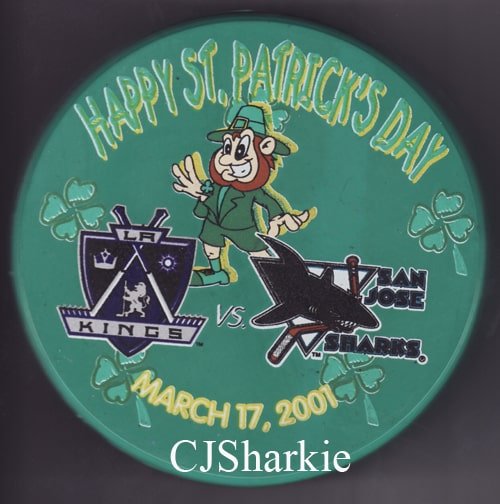 2000-2001 St. Patrick's Day Puck