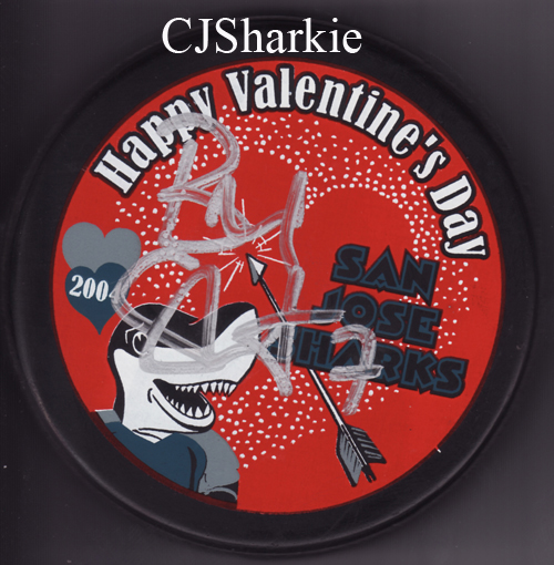 2003-2004 Valentine's Day Puck