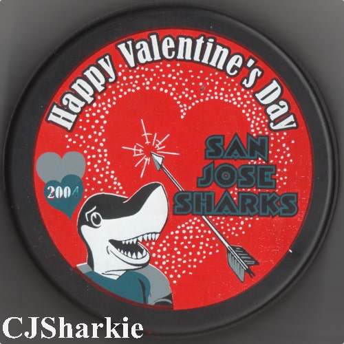 2003-2004 Valentine's Day Puck