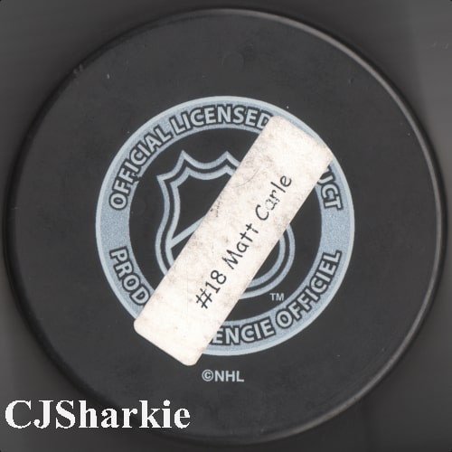 2007-2008 Happy Thanksgiving Puck back view