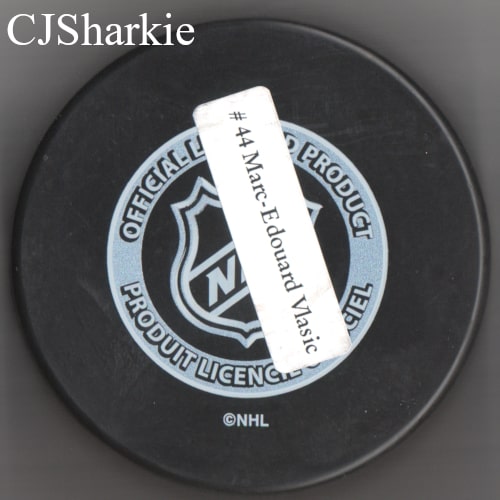 2008-2009 Opening Night Puck back view