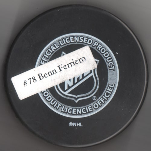 2009-2010 Opening Night Puck back view