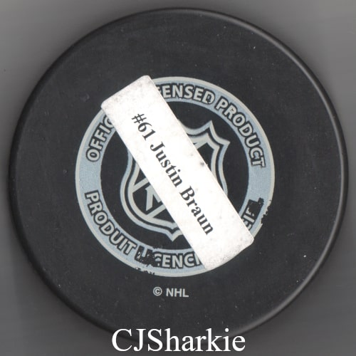 2010-2011 Playoff Puck back view