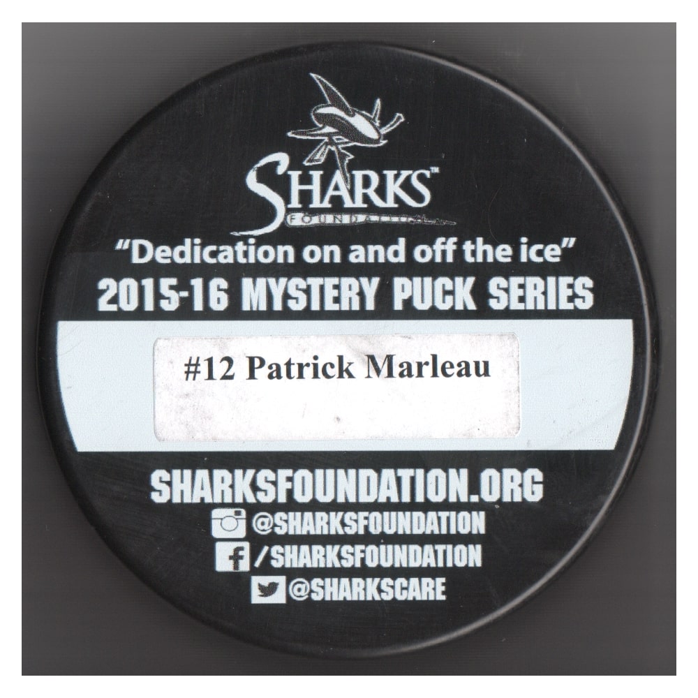 2015-2016 Hockey Fights Cancer Puck back view