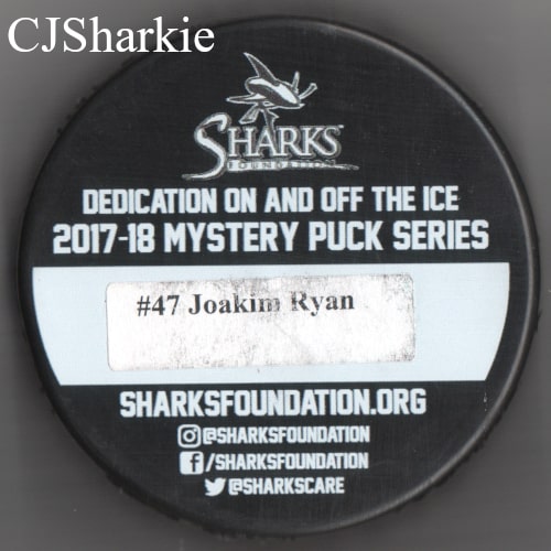 2017-2018 Emoji Puck (#1 Fan) Puck back view