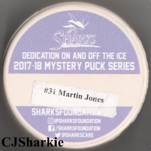 2017-2018 Hockey Fights Cancer Puck back view