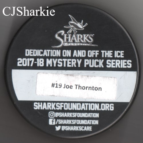 2017-2018 President's Day Puck (Mt. Sharkmore Logo) Puck back view