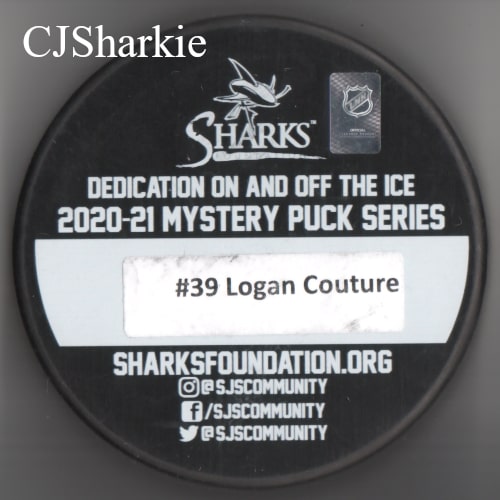 2020-2021 Hockey Fights Cancer Puck back view