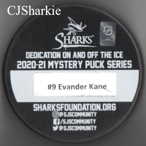 2020-2021 Hockey Fights Cancer Puck back view