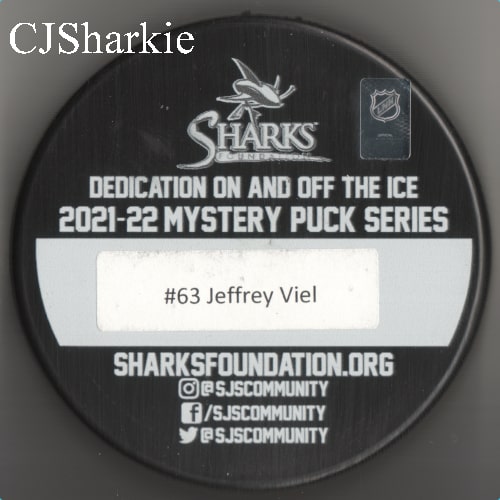 2021-2022 China Sharks Puck back view