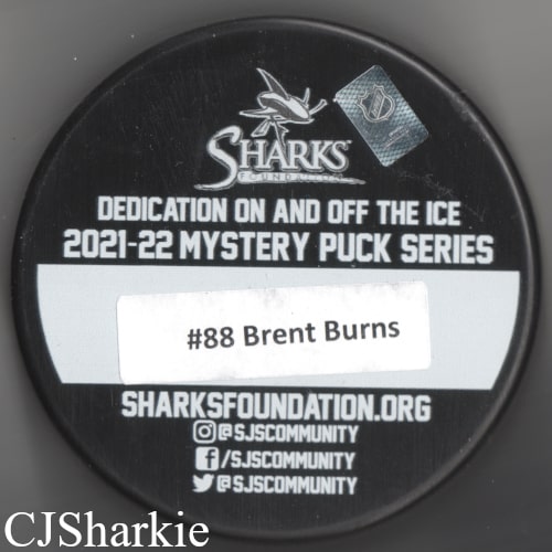 2021-2022 Los Tiburones Puck back view