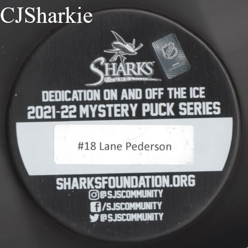 2021-2022 Los Tiburones Puck back view
