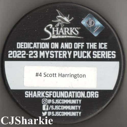 2022-2023 Mike Grier: New Era Puck back view
