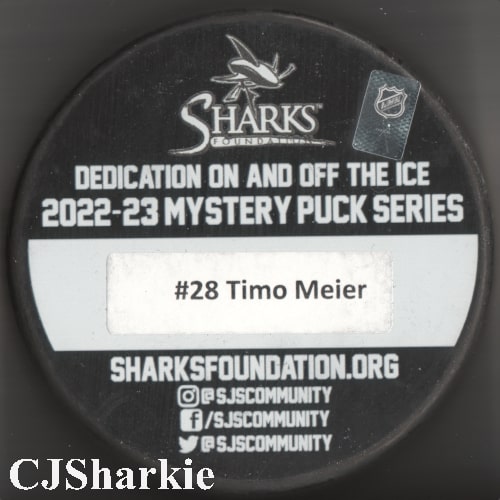 2022-2023 Thank You Wilson Puck back view