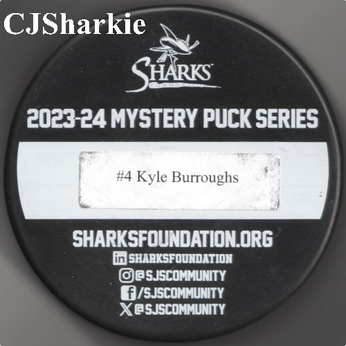 2023-2024 Los Tiburones Puck back view