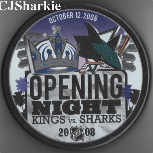 2008-2009 Kings Opening Night Puck
