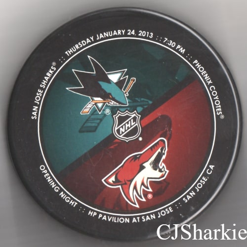 2012-2013 Opening Night Puck