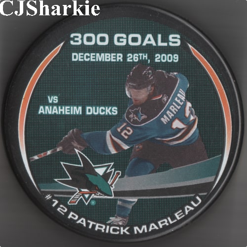 Patrick Marleau 300 Goals Puck