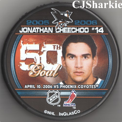 50 Goal Cheechoo Puck