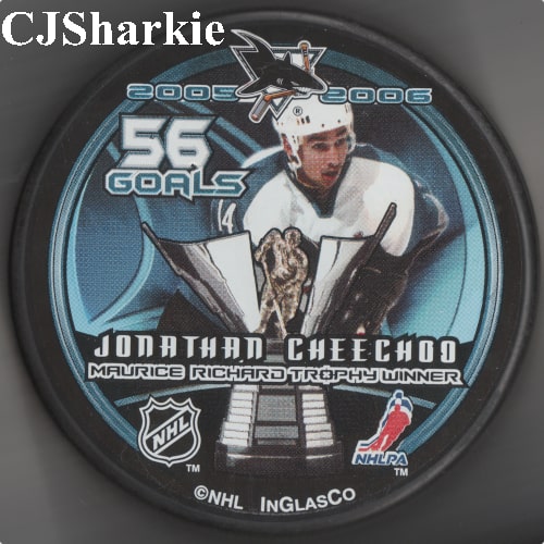 2006 Maurice "The Rocket" Richard Trophy Winner Puck