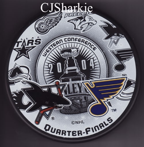 2004 1st Round Playoffs vs the St. Louis Blues Puck
