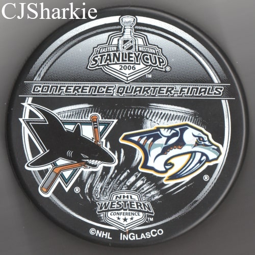 2006 1st Round Playoffs vs the Nashville Predators Puck