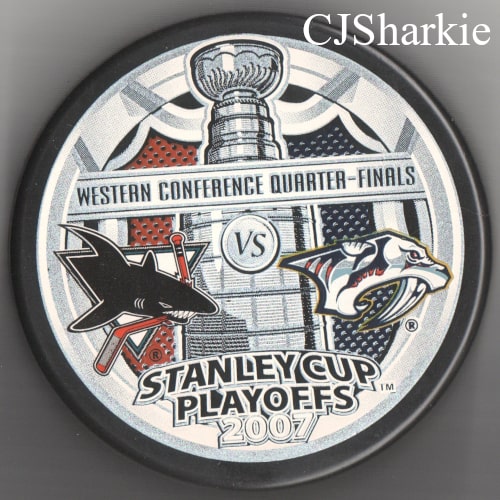 2007 1st Round Playoffs vs the Nashville Predators Puck