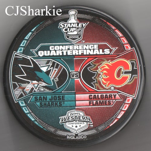 2008 1st Round Playoffs vs the Calgary Flames Puck