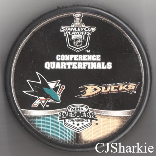 2009 1st Round Playoff vs the Anaheim Ducks Puck