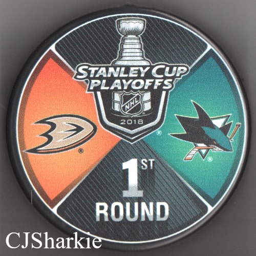 2018 1st Round Playoff vs the Anaheim Ducks Puck