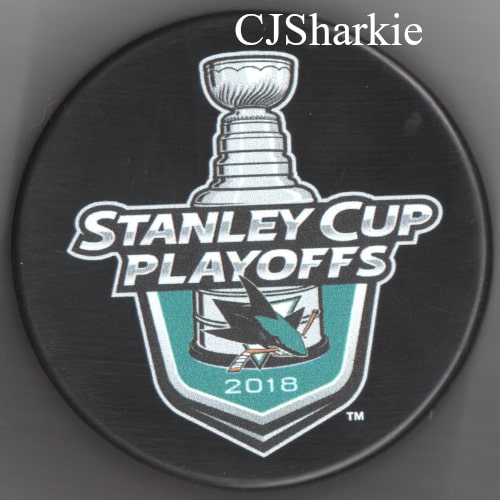 2018 Sharks Lockup Puck