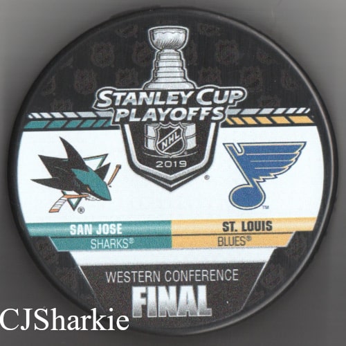2019 3rd Round Playoff vs the St. Louis Blues Puck