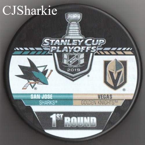 2019 1st Round Playoff vs the Vegas Golden Knights Puck