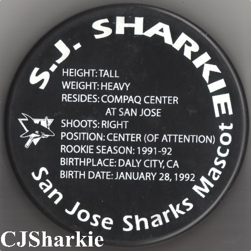 SJ Sharkie Puck back view