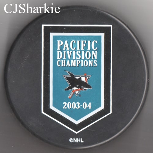 2003-2004 Pacific Division Champions Puck