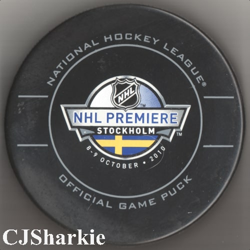 2010 NHL Premiere vs Columbus Blue Jackets Game Puck