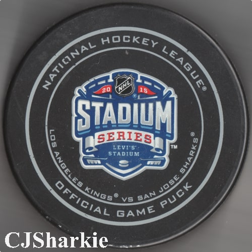 2015 Stadium Series Game Used Puck
