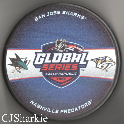 2022 NHL Global Series Czech Republic Match-Up Puck