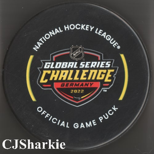 2022 NHL Global Series Challenge Germany Game Puck