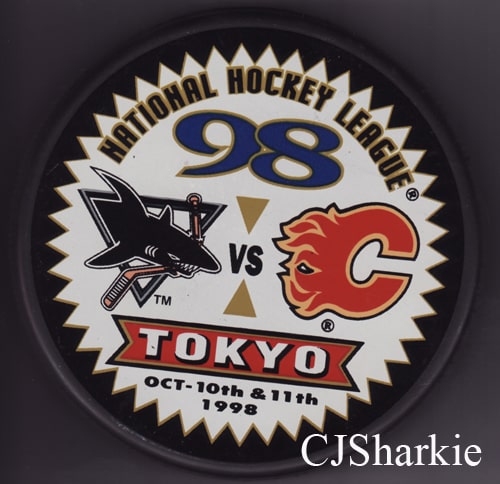 1998 Sharks Vs Flames Tokyo Puck