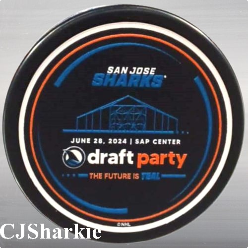 2024 San Jose Sharks Draft Party Puck